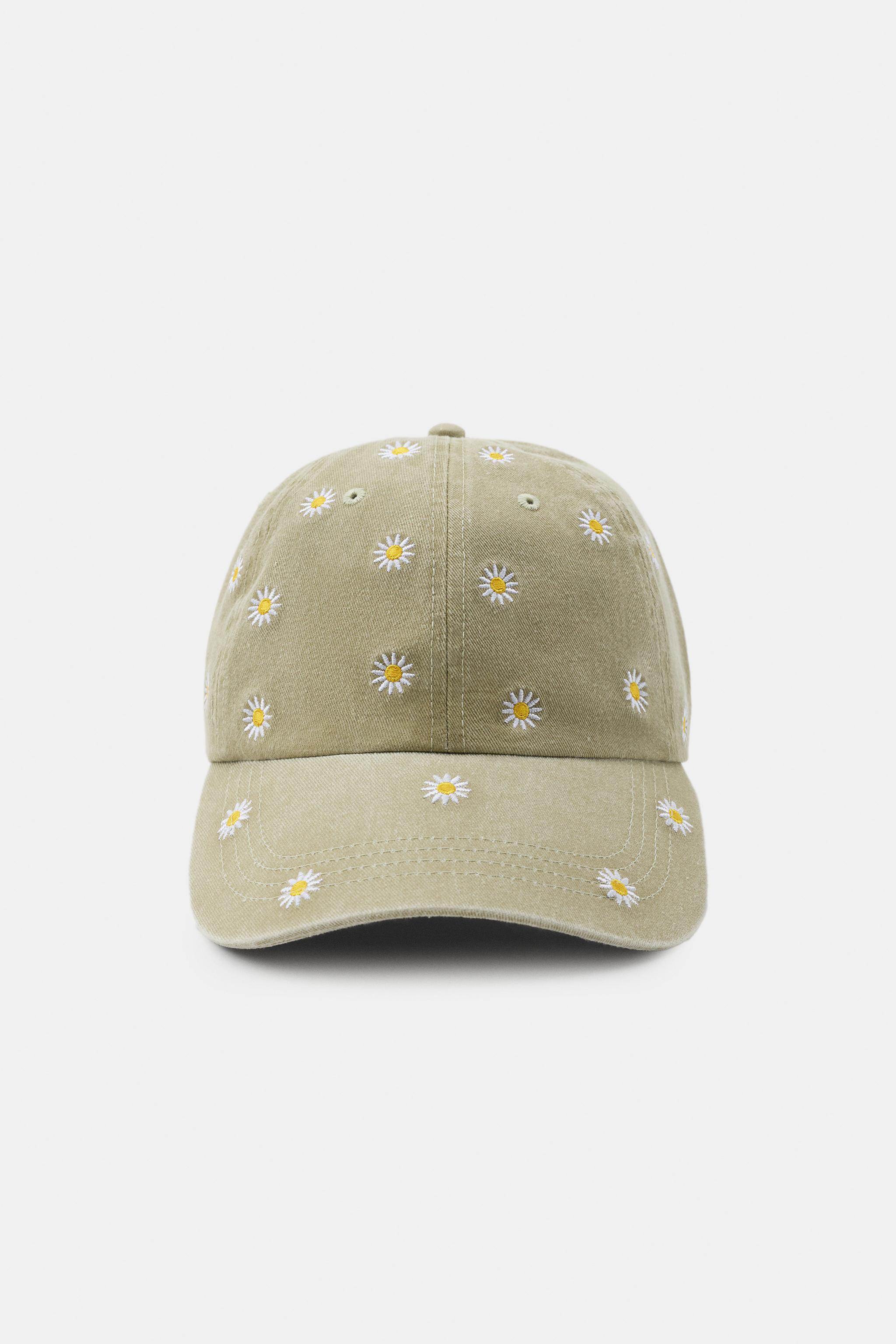 FLORAL EMBROIDERY TWILL CAP